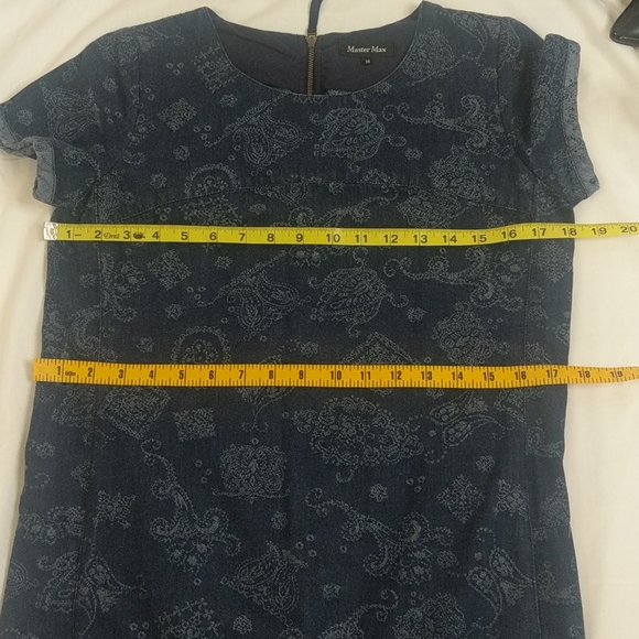 Master Max blue shift dress sz 38 /8 - Picture 7 of 10